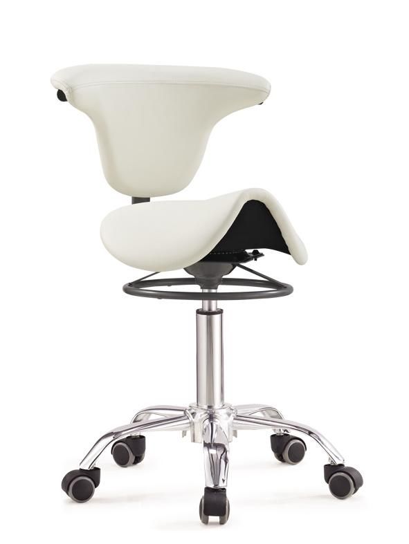 Hot Sell Ergonomic Saddle Stool Office Chair with Adjutable Backrest