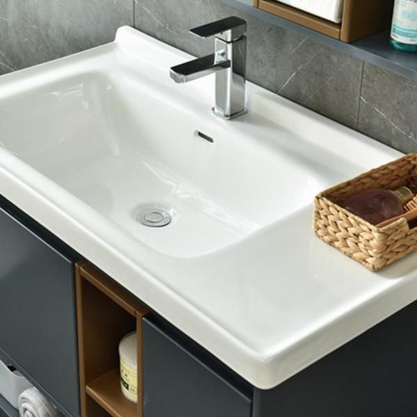 Luxury Single Sink Bathroom Furniture Cabinet Wash Basin Bathroom Vanity