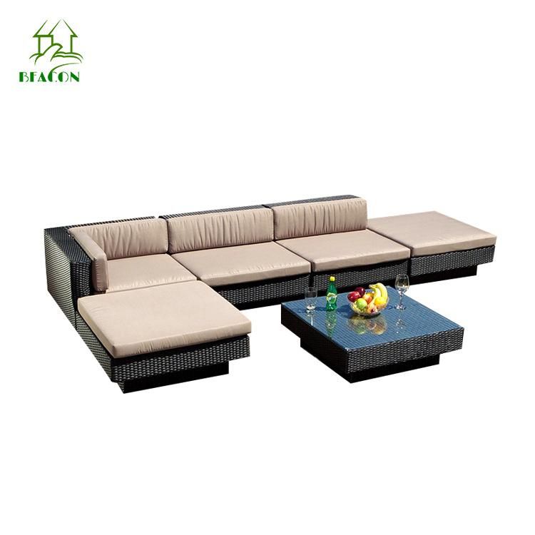 Modern Customized Outdoor Garden Home Hotel Patio Bar Villa Leisure Corner Fabric Sofa Lounge Furniture Set