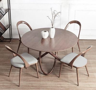 Italian Fashion Solid Wood Dining Room Furniture Dining Table Ash Wood Base