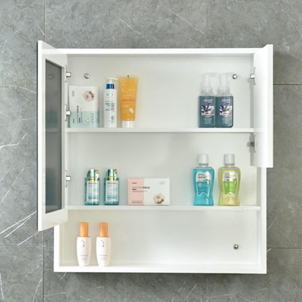White Modern Hotel Single Sink Sanitary Ware Wall Cabinet Bathroom Vanity