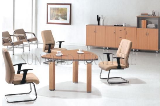 Hot Sale Small Triangle Wooden Modern Small Conference Table Office Coffee Table (SZ-MTA1006)