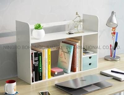 Customized Wooden Desk Organizer Bookcase Bookshelf