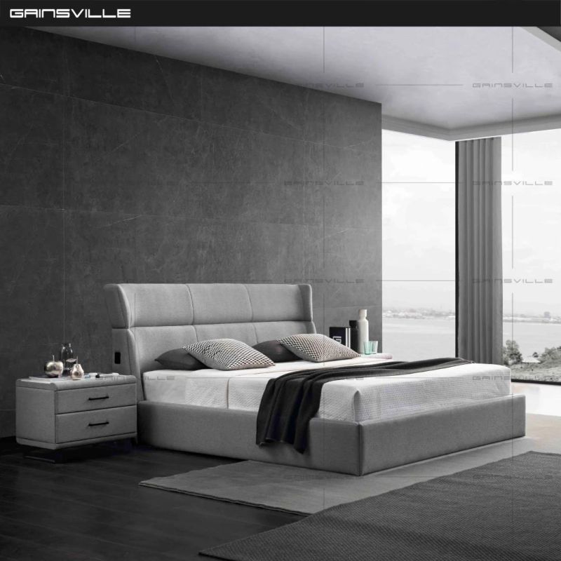Hot Sale Modern Simple Design Bedroom Bed with Compeleted Set Gc1717