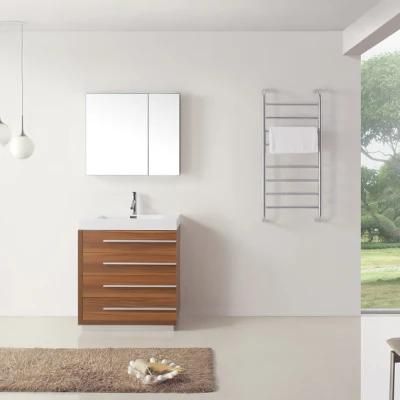 Professional Wholesale Solid Wood Floor Type Bathroom Cabinet