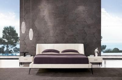 Hot Selling Italy Bed Leather Bed Soft Bed Sofa Bed King Bed Double Bed Modern Furniture Bedroom Furniture