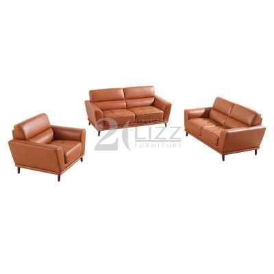 Classic Italy Style Home Furniture Set Living Room Leisure Genuine Leather Couch