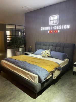 Latest Design Comfortable European Style Bedroom Bed Upholstered Modern Bed