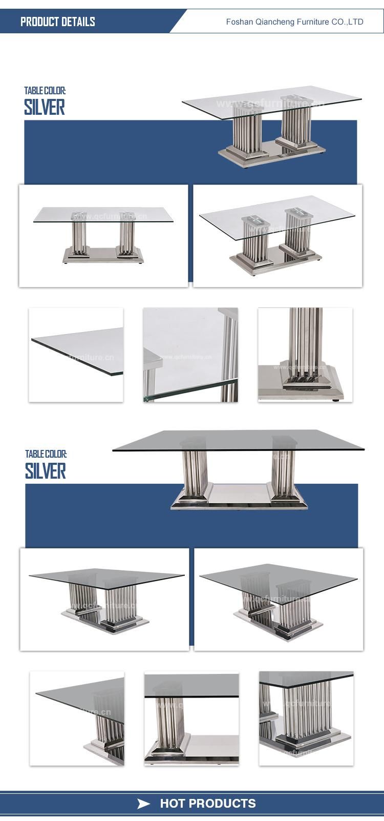 Home Furniture Modern Stainless Steel Coffee Table for Hotel