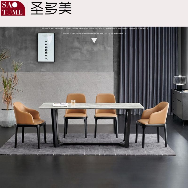 Modern Living Room Dining Room Furniture Carbon Steel V-Shaped Table Dining Table