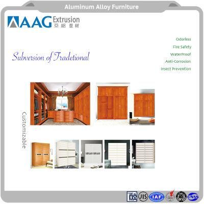 Modern Metal Furniture Aluminum Profile Kitchen Cabinet