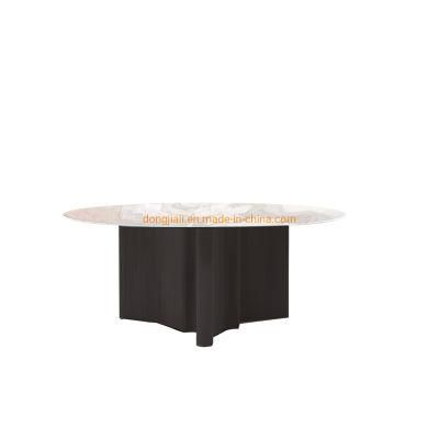 Creative Metal Base Slate Top Home Dining Table for Dining Room Furniture