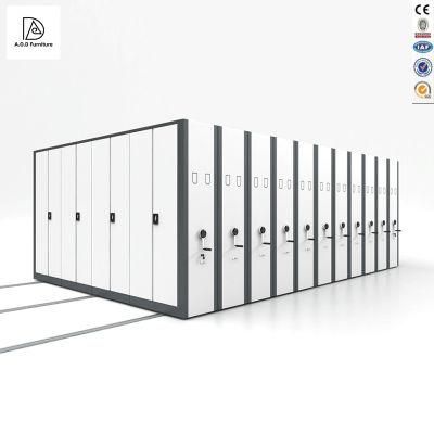 Modern Office Furniture Library Documents Storage Steel Manual Mobile Shelving System