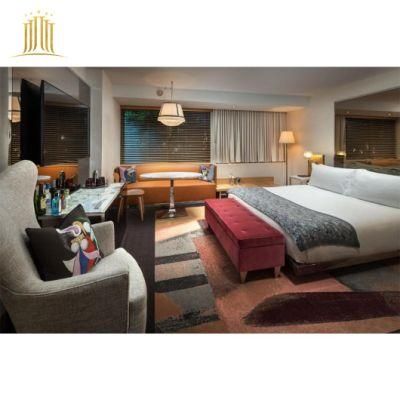 Custom Design 5 Star High Quality Professional Modern Mirrored Hotel Sofa Room Bedroom Furniture Set