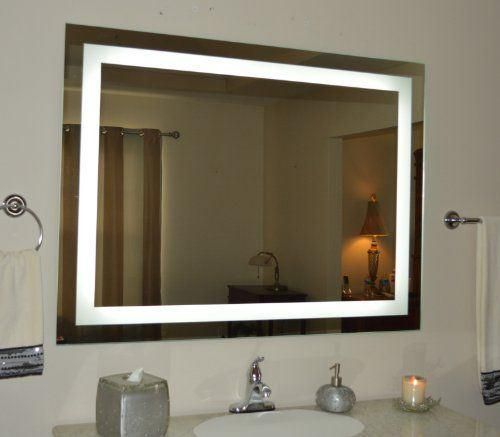 Sandblast Fogless Touch Sensor LED Bathroom Lighted Mirror