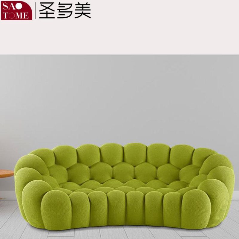 Modern Home Living Room Furniture High Quality Bubble Stretch Cloth Sofa