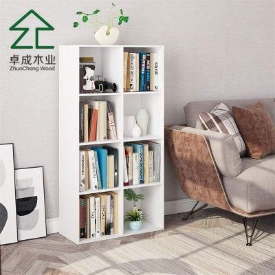 White MDF 6 Adjustable Partition Bookshelf for Child