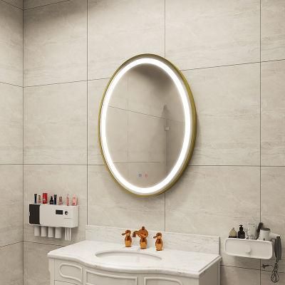 Hot Oval Mirror Antifog LED Lighted Bathroom Mirror Wall Hanging