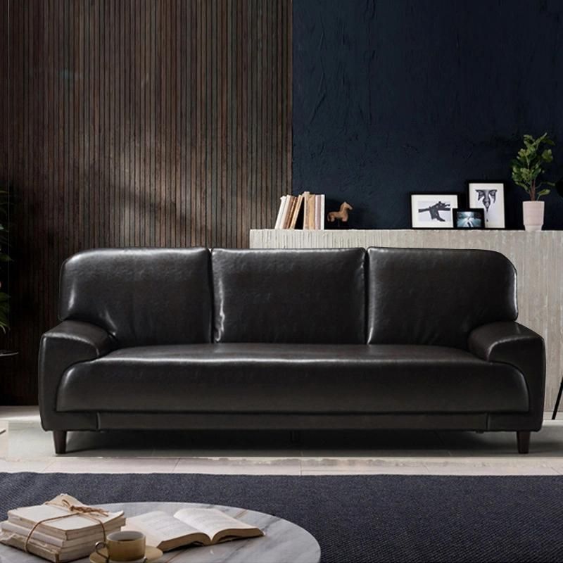 Chinese Real Leather Modern Furniture Home Living Room Chesterfield Sofa