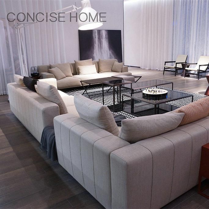 Chinese Fty Wholesale Concise Modern Livingroom Sofa Set Fabric or Genuine Leather Upholstery Sofa Corner Sofa DIY Modular Sofa