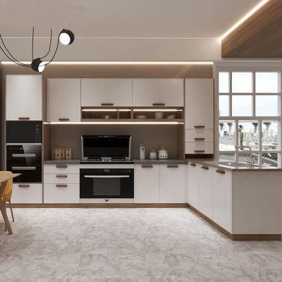 Whole Kitchen Stainless Steel Cabinets Whole House Custom Modern Minimalist Household Clothes Kitchen Cabinets 0030