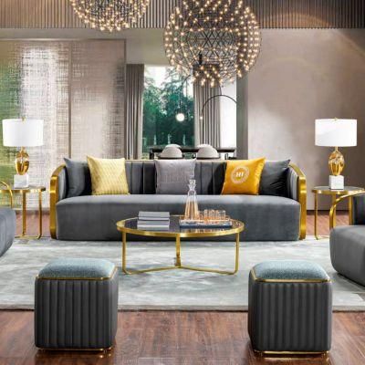 Australia Popular Home Living Room Furniture Luxury Fabric Loveseat Sofa Set