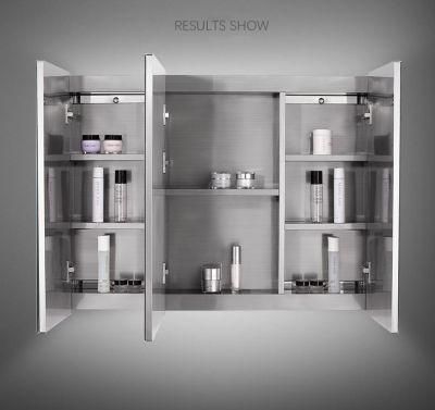 Aluminum, MDF, PVC Lighted Easy to Maintenance Bathroom Cabinet in Competitive Price