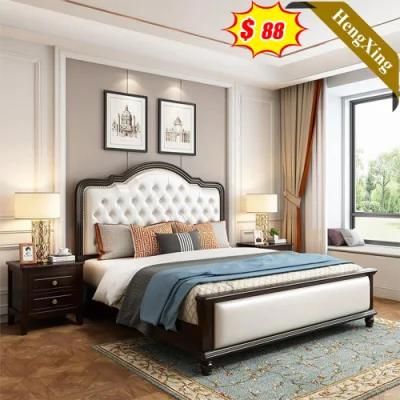 Luxury Modern Factory Hotel Home Bedroom Furniture Set Leather Bed