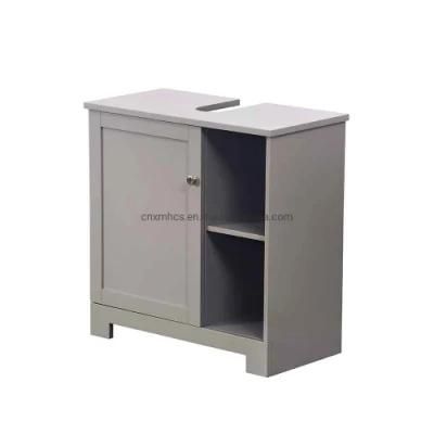 Custom Bathroom Vanity Cabinet Solid Wooden Floor Cabinet Storage Organizer with Door &amp; Shelf