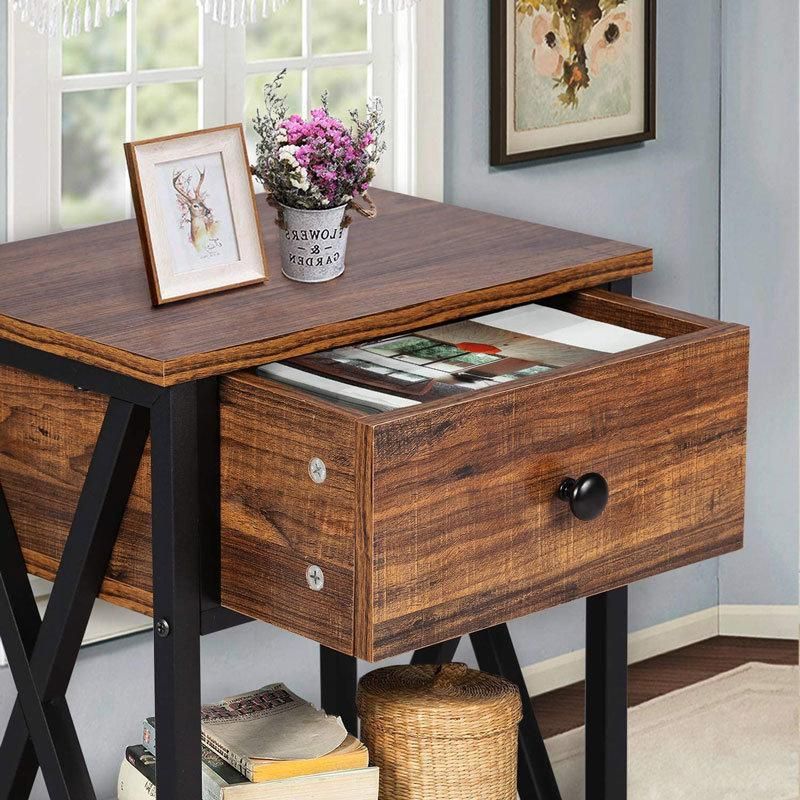 Living Room Furniture Corner Storage with Drawer Coffee Table