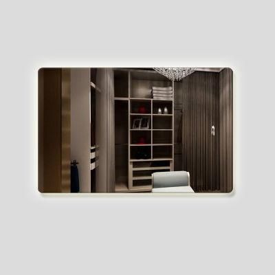 Modern Wall Smart Lighted Bathroom Antifog Mirror for Hotel