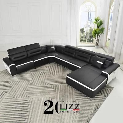 Modern Living Room Furniture Leather Recliner Sofa Lounge Suite Sectional Sofa