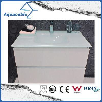 Glass Basin Wall-Mounted Bathroom Vanity with 2 Drawers (ACF8883)