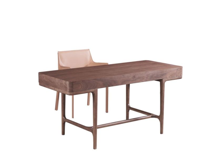 CT-806 Desk/MDF with Walnut Venner //Ash Wood Base/Modern Furniture in Home and Hotel