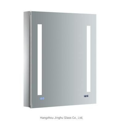 Bathroom Accessories LED Mirror Cabinet Home Decoration Aluminum Profile MDF PVC Bathroom Cabinet