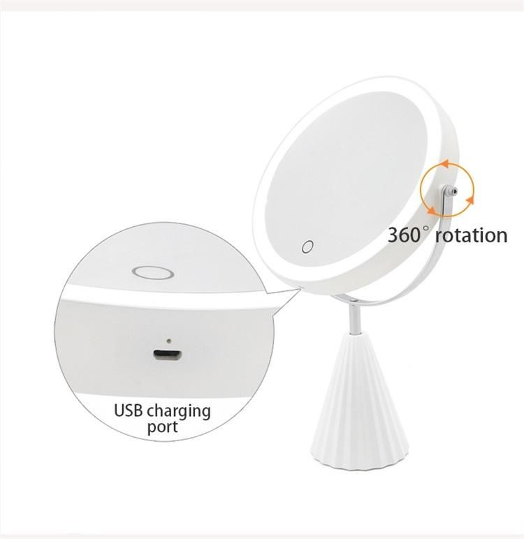 Hot Selling USB Rechargeable LED Beauty Makeup Vanity Mirror