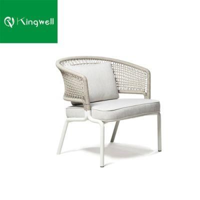 Modern Outdoor Living Garden Patio Hotel Bar Cafe Restaurant Rope Woven Webbing Chair