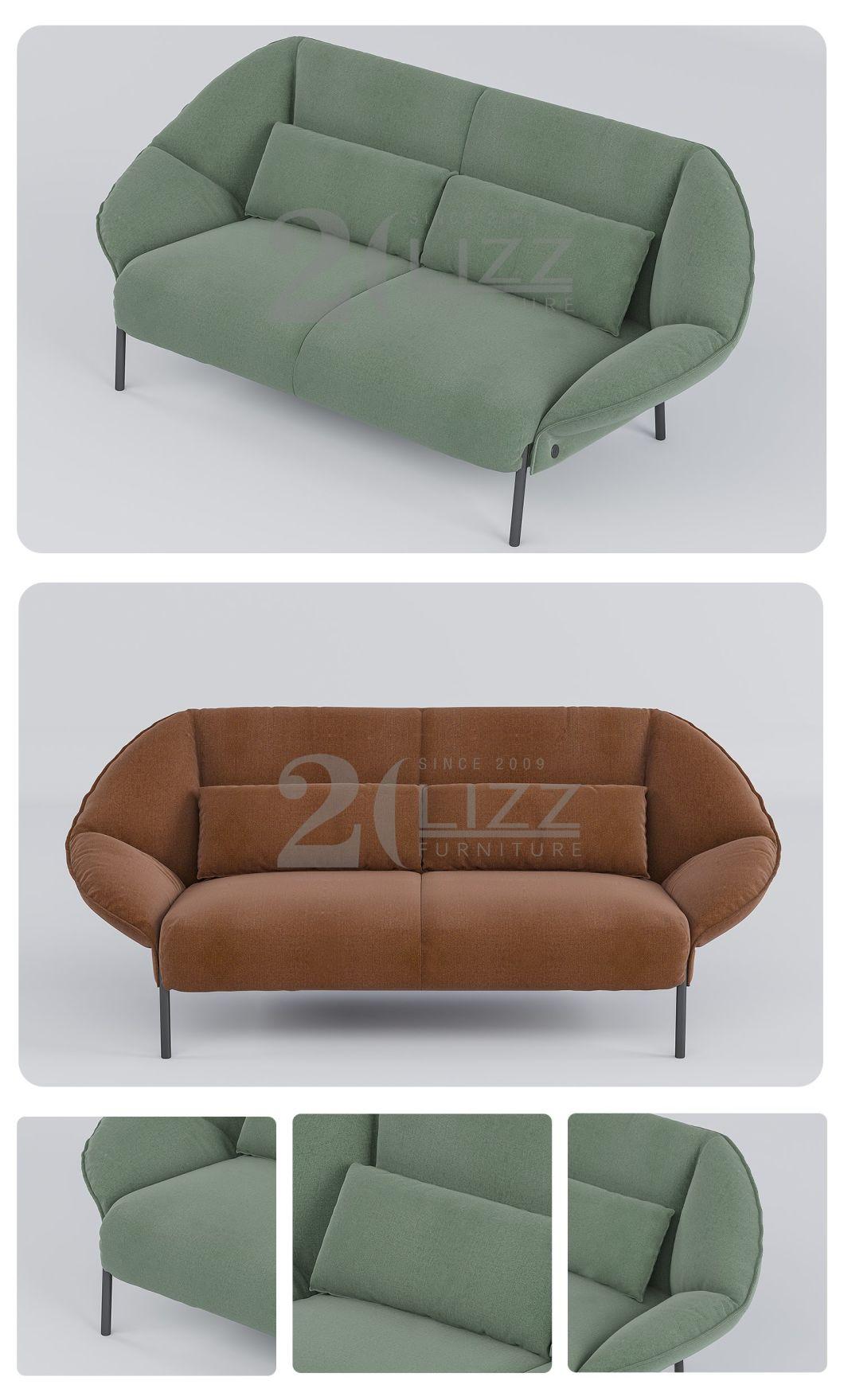 Fabric Living Room Sofa Home Furniture Modern Leisure Comfortable Long Couch with Good Quality