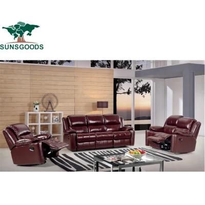 Recliner Leisure Living Room Sofa Recliner Bonded Leather Recliner Modern Sofa