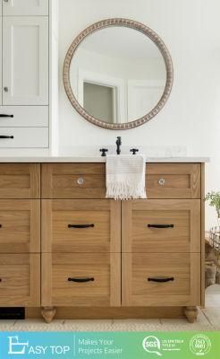New Modern Bathroom Cabinet Mirror with Solid Wood Material with Mirror and Basin Cheap Price