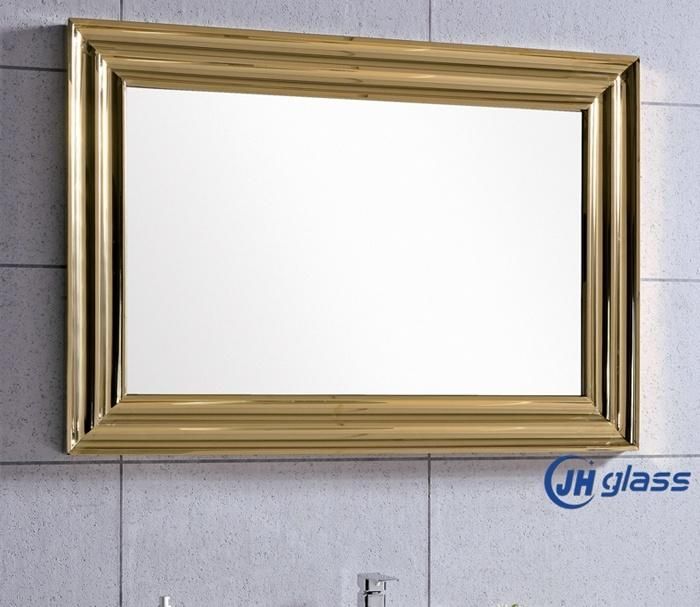 Home Decoration Bathroom Framed Stainless Steel Wall Mirror