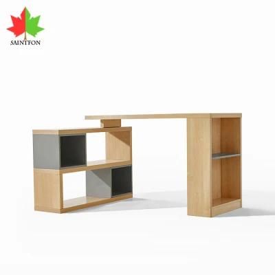 Modern Design Wooden Study Table Set Adjustable Computer Desk Customized