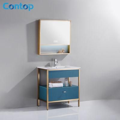Watermark Exquisite Exterior Design White Wall Mounted Design Bathroom Vanity Cabinet