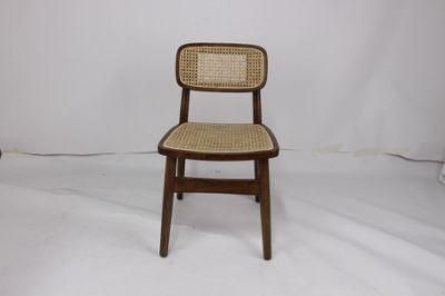 Cheap Price Wood Jeanneret Rattan Dining Chair