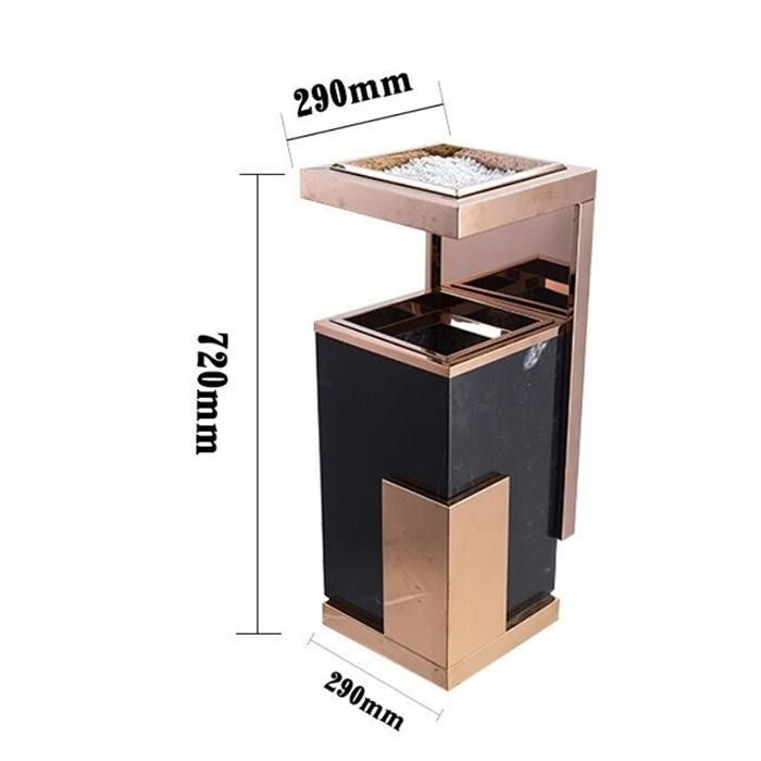 Custom Modern Business Household Office Hotel Wooden Trash Can