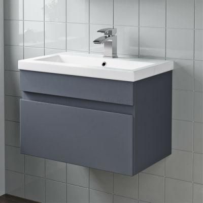 600mm Wall Hung Grey Gloss Bathroom Vanity Furniture