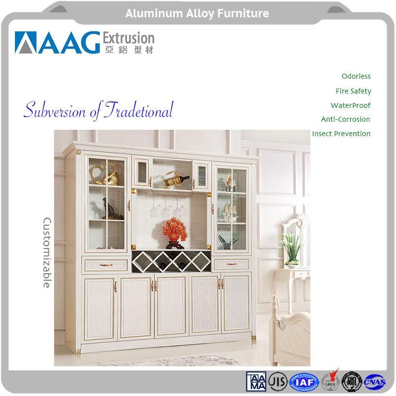 Modern Metal Furniture Aluminum Profile Kitchen Cabinet