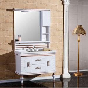 Modern Style PVC Bathroom Vanity with Mirror Wall Mounted