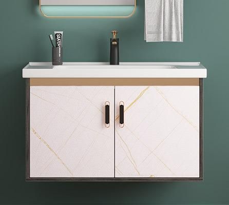 80cm Modern Plywood Solid Wood Melamine Board Bathroom Vanity Combo