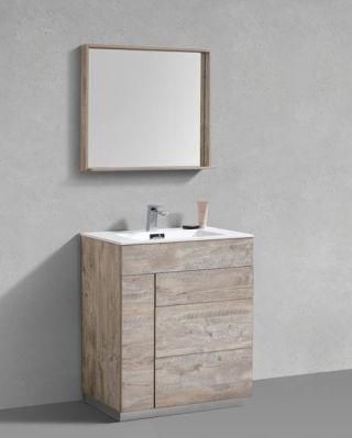 Solid Wood Modern Floor Mounted Combination Bathroom Cabinet